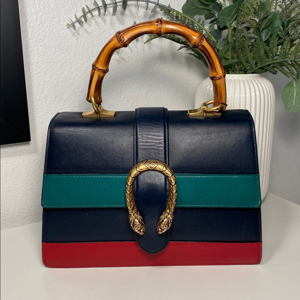 GUCCI Dionysus Bamboo Sylvie Web Top Handle Bag COA - Picture 17 of 17